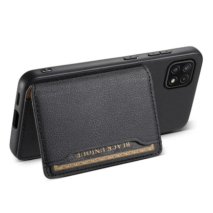 For Samsung Galaxy A22 5G (EU Version) Phone Case Calf Texture Card Slots Leather Back Cover