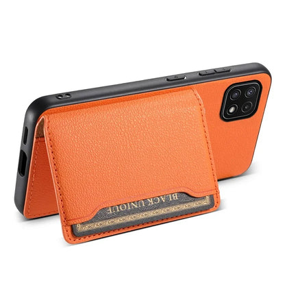 For Samsung Galaxy A22 5G (EU Version) Phone Case Calf Texture Card Slots Leather Back Cover