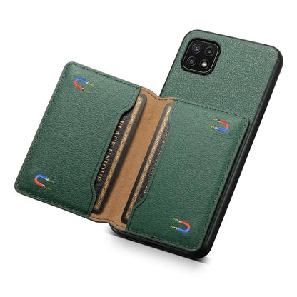 For Samsung Galaxy A22 5G (EU Version) Phone Case Calf Texture Card Slots Leather Back Cover