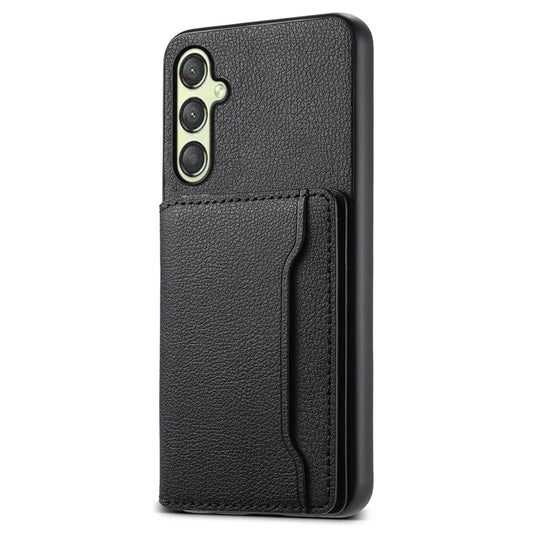For Samsung Galaxy A25 5G (Global) (161.0 x 76.5 x 8.3mm) Phone Cover Calf Texture Card Holder Case