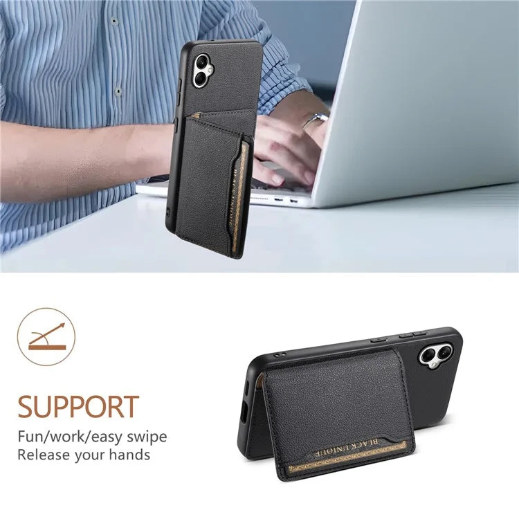 For Samsung Galaxy A05 4G Case Leather Magnetic Card Holder Slots Back Cover
