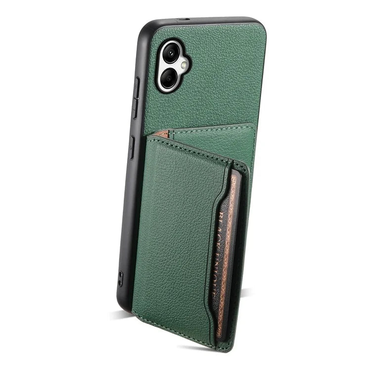 For Samsung Galaxy A05 4G Case Leather Magnetic Card Holder Slots Back Cover