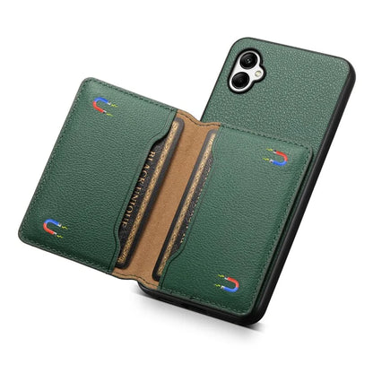 For Samsung Galaxy A05 4G Case Leather Magnetic Card Holder Slots Back Cover