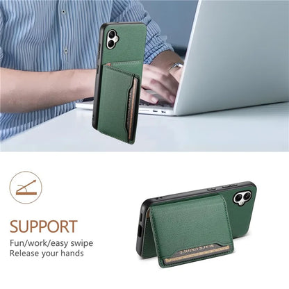 For Samsung Galaxy A05 4G Case Leather Magnetic Card Holder Slots Back Cover