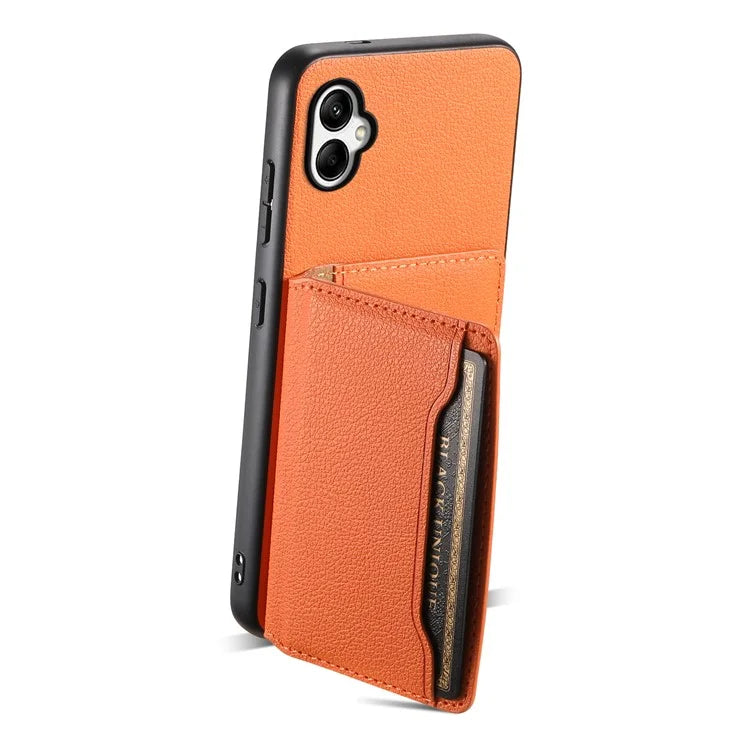 For Samsung Galaxy A05 4G Case Leather Magnetic Card Holder Slots Back Cover