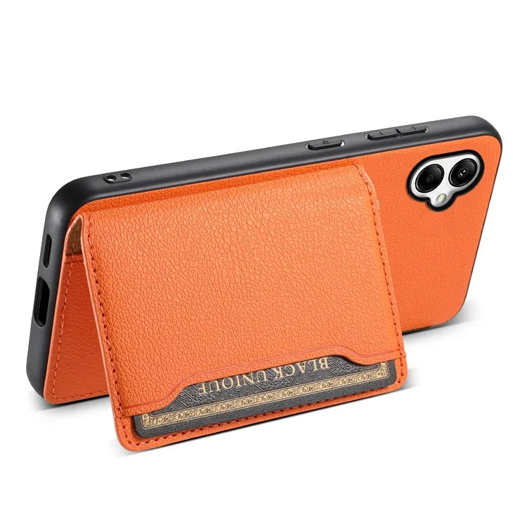 For Samsung Galaxy A05 4G Case Leather Magnetic Card Holder Slots Back Cover