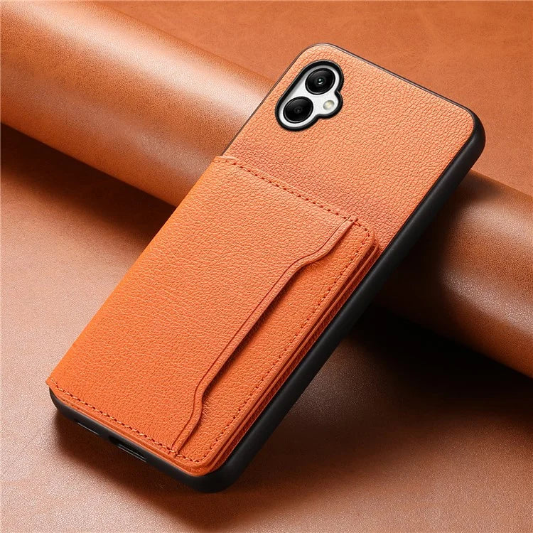 For Samsung Galaxy A05 4G Case Leather Magnetic Card Holder Slots Back Cover