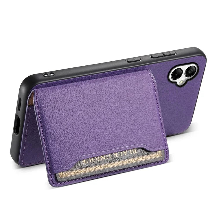 For Samsung Galaxy A05 4G Case Leather Magnetic Card Holder Slots Back Cover
