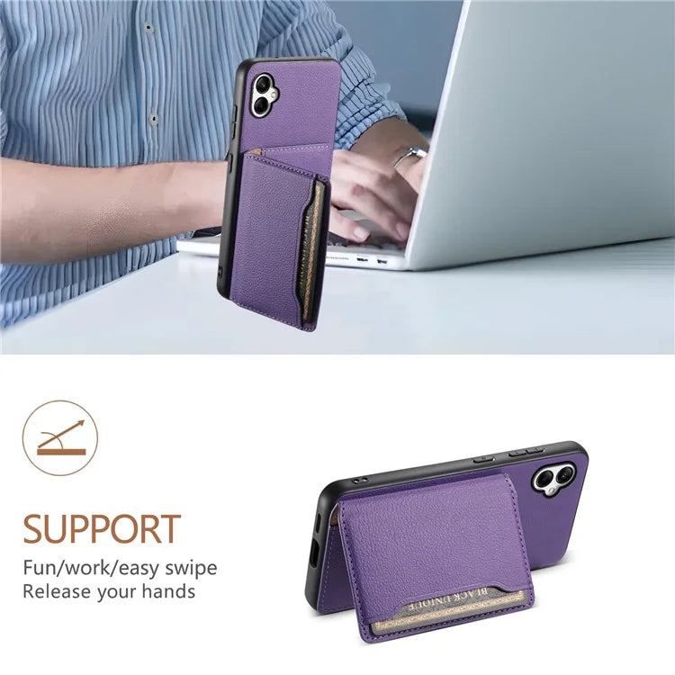 For Samsung Galaxy A05 4G Case Leather Magnetic Card Holder Slots Back Cover