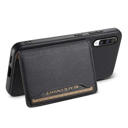 For Samsung Galaxy A70 Case Card Slots TPU+PC+PU Kickstand Phone Cover