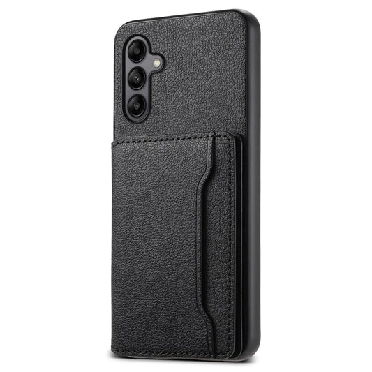 For Samsung Galaxy A05s 4G Calf Texture TPU+PC+PU Leather Phone Case Card Slots Kickstand Phone Cover