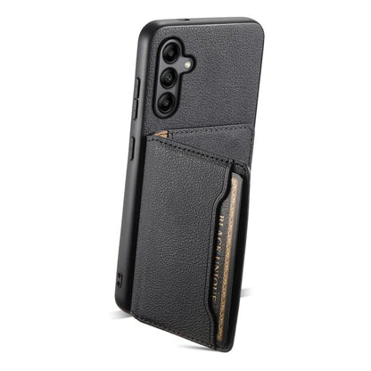 For Samsung Galaxy A05s 4G Calf Texture TPU+PC+PU Leather Phone Case Card Slots Kickstand Phone Cover