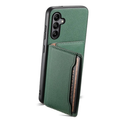 For Samsung Galaxy A05s 4G Calf Texture TPU+PC+PU Leather Phone Case Card Slots Kickstand Phone Cover