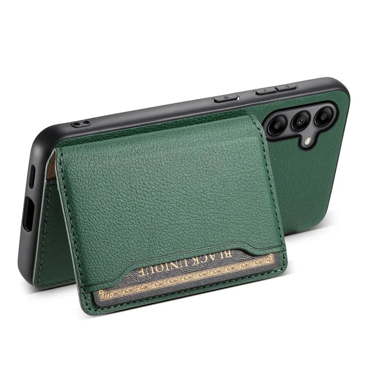 For Samsung Galaxy A05s 4G Calf Texture TPU+PC+PU Leather Phone Case Card Slots Kickstand Phone Cover