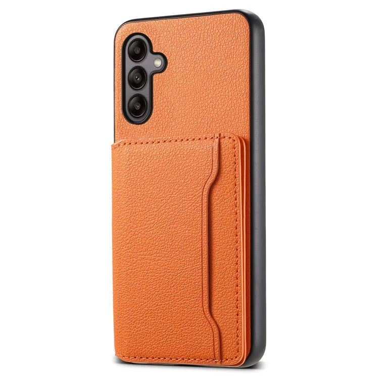 For Samsung Galaxy A05s 4G Calf Texture TPU+PC+PU Leather Phone Case Card Slots Kickstand Phone Cover