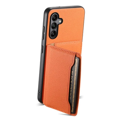 For Samsung Galaxy A05s 4G Calf Texture TPU+PC+PU Leather Phone Case Card Slots Kickstand Phone Cover
