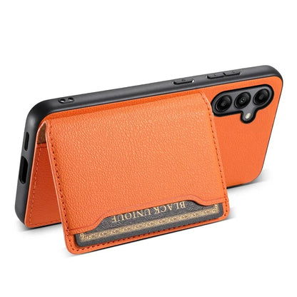 For Samsung Galaxy A05s 4G Calf Texture TPU+PC+PU Leather Phone Case Card Slots Kickstand Phone Cover