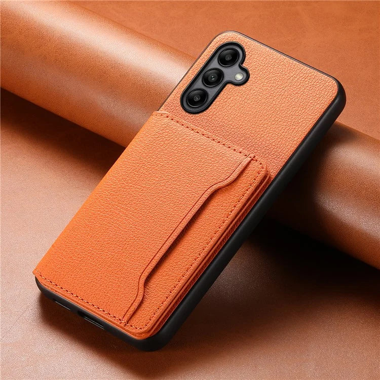 For Samsung Galaxy A05s 4G Calf Texture TPU+PC+PU Leather Phone Case Card Slots Kickstand Phone Cover