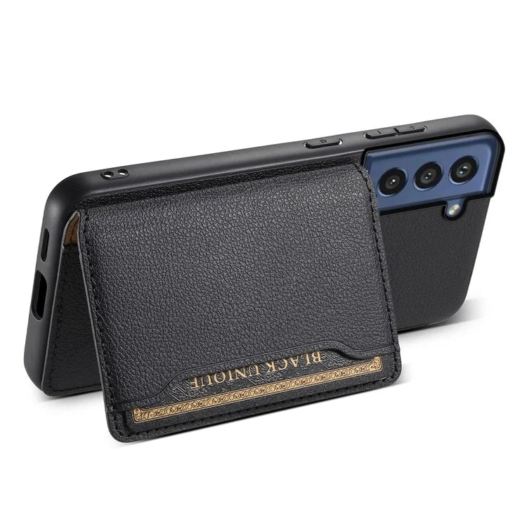 For Samsung Galaxy S21 FE 5G Phone Shell Phone Protective Cover Calf Texture Card Slots Case