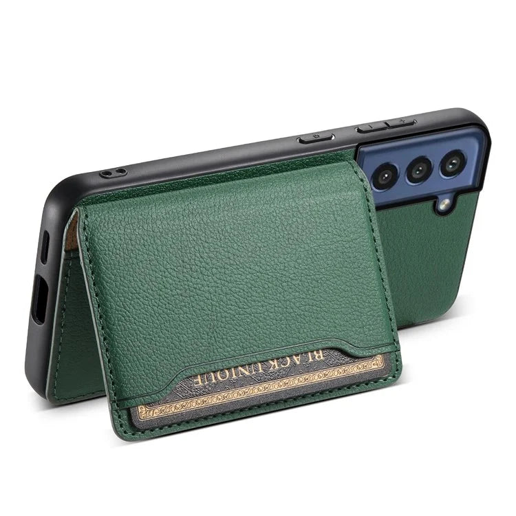 For Samsung Galaxy S21 FE 5G Phone Shell Phone Protective Cover Calf Texture Card Slots Case