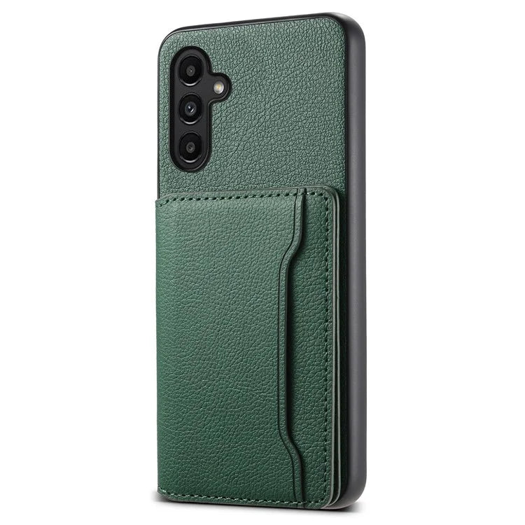 For Samsung Galaxy A13 5G Case TPU+PC+PU Kickstand Phone Cover with Card Slots
