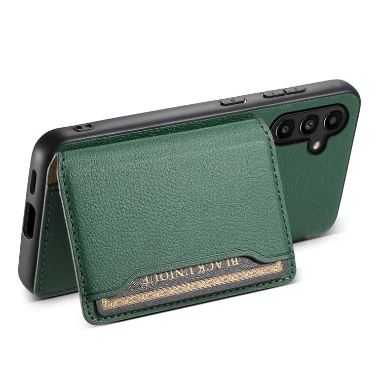 For Samsung Galaxy A13 5G Case TPU+PC+PU Kickstand Phone Cover with Card Slots