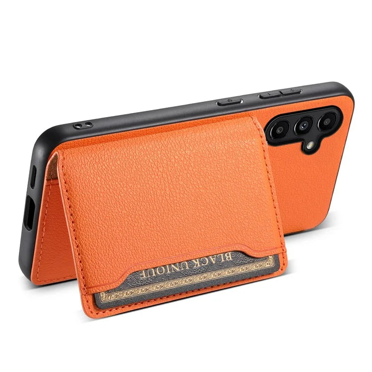 For Samsung Galaxy A13 5G Case TPU+PC+PU Kickstand Phone Cover with Card Slots