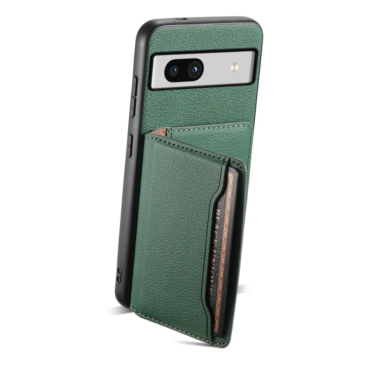 For Google Pixel 7a Case Card Slots Calf Texture Anti-drop Phone Cover