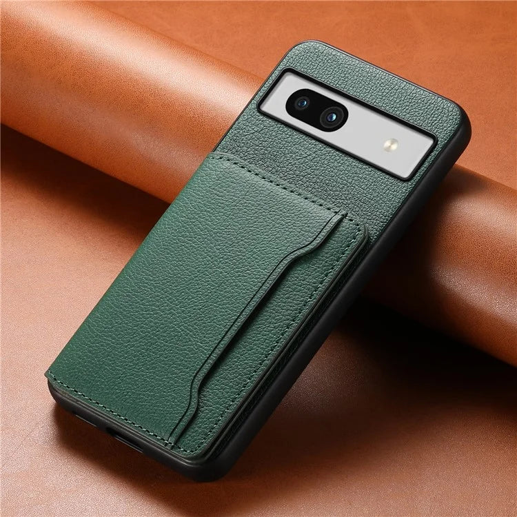 For Google Pixel 7a Case Card Slots Calf Texture Anti-drop Phone Cover