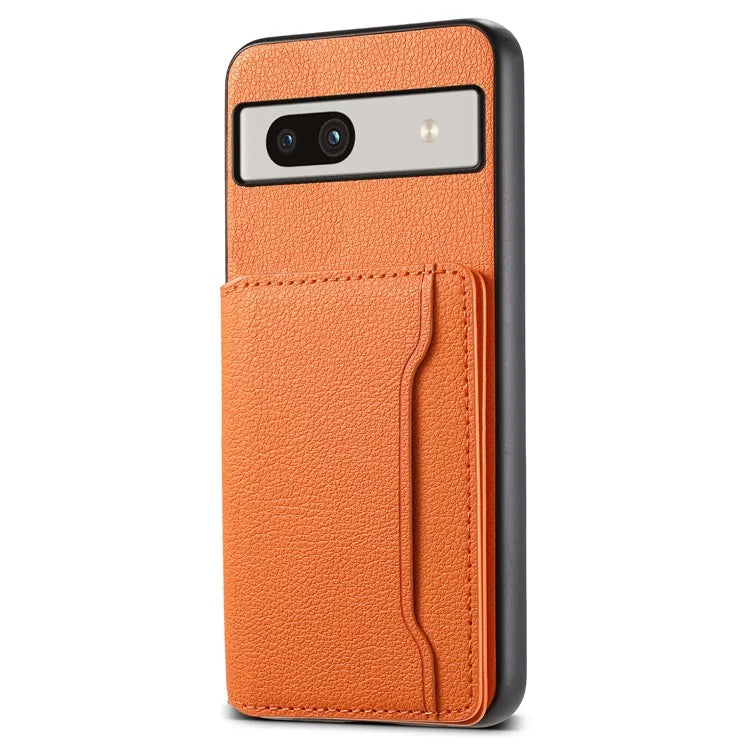 For Google Pixel 7a Case Card Slots Calf Texture Anti-drop Phone Cover