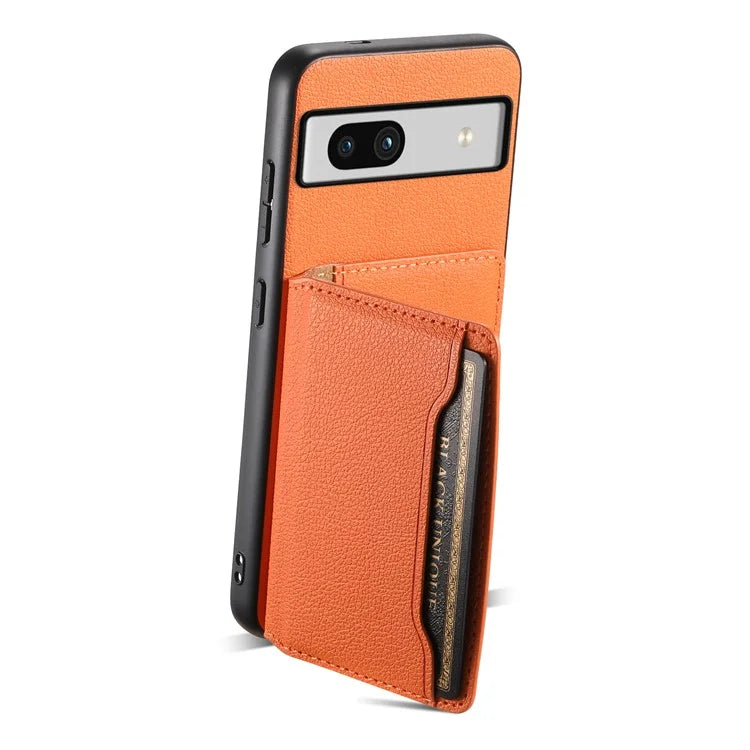 For Google Pixel 7a Case Card Slots Calf Texture Anti-drop Phone Cover