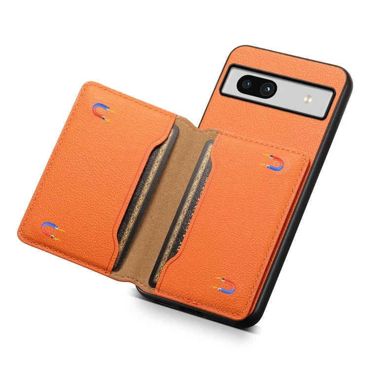 For Google Pixel 7a Case Card Slots Calf Texture Anti-drop Phone Cover