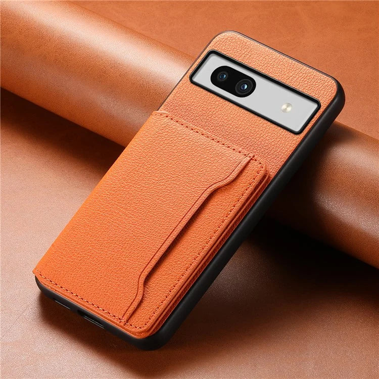 For Google Pixel 7a Case Card Slots Calf Texture Anti-drop Phone Cover