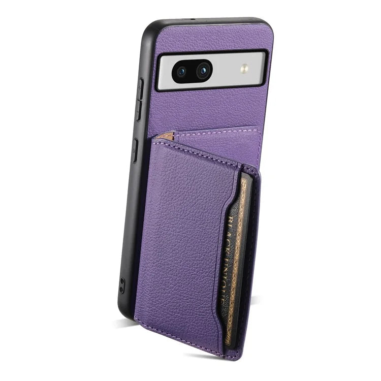 For Google Pixel 7a Case Card Slots Calf Texture Anti-drop Phone Cover