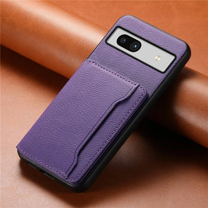 For Google Pixel 7a Case Card Slots Calf Texture Anti-drop Phone Cover