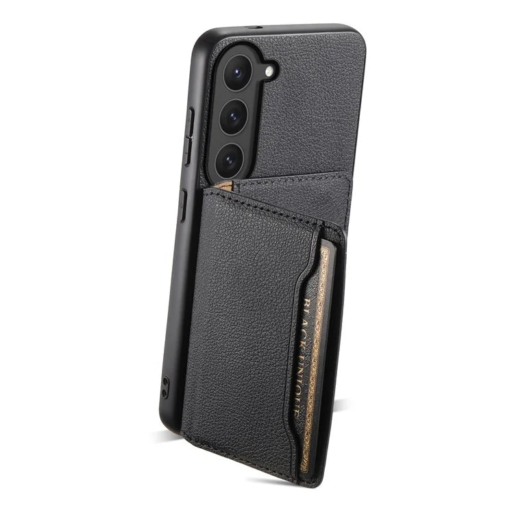For Samsung Galaxy S23 Case Card Slots Kickstand Protective Leather Back Cover