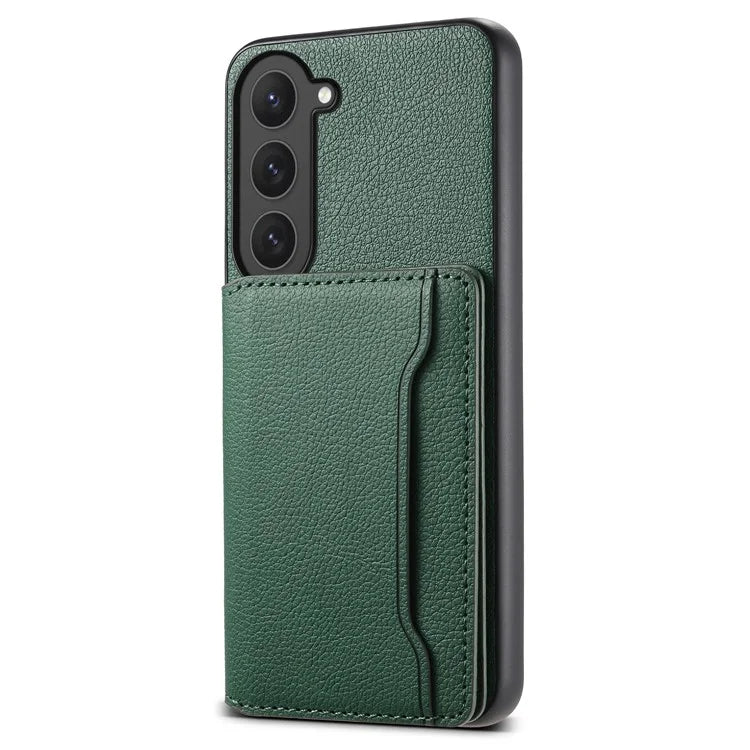For Samsung Galaxy S23 Case Card Slots Kickstand Protective Leather Back Cover