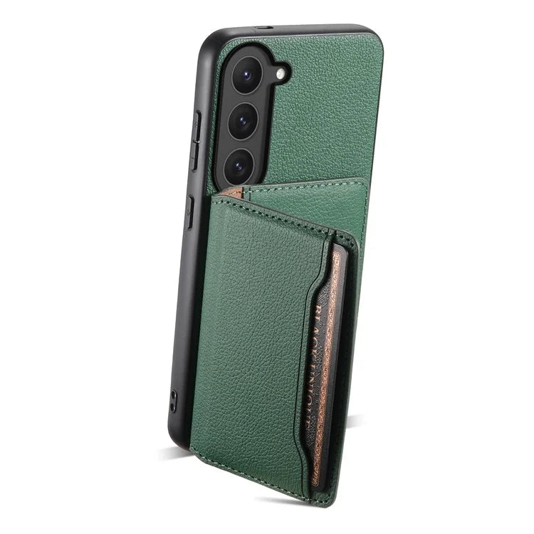 For Samsung Galaxy S23 Case Card Slots Kickstand Protective Leather Back Cover