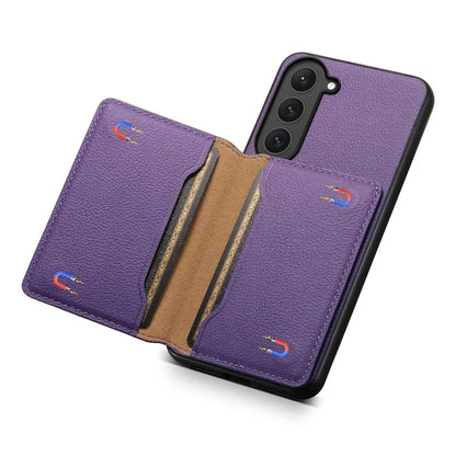 For Samsung Galaxy S23 Case Card Slots Kickstand Protective Leather Back Cover