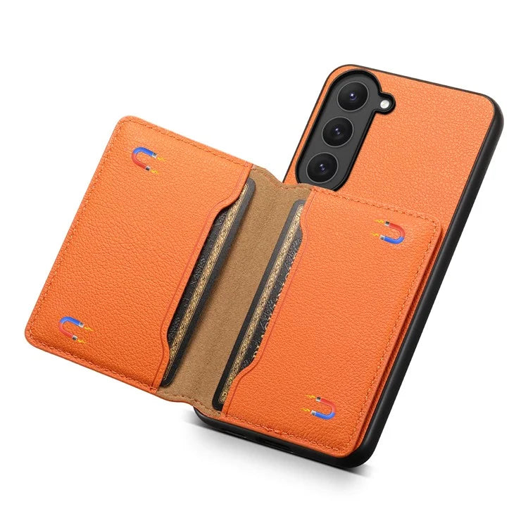 For Samsung Galaxy S23 Case Card Slots Kickstand Protective Leather Back Cover