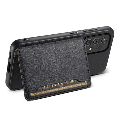 For Samsung Galaxy A33 5G Card Slots Case Kickstand TPU+PC+PU Phone Cover