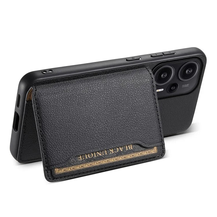 For Xiaomi Redmi Note 12 Turbo / Poco F5 5G Case Anti-dust Calf Texture Card Slots Phone Protective Cover
