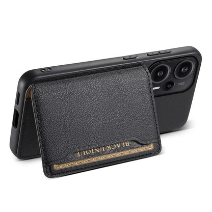 For Xiaomi Redmi Note 12 Turbo / Poco F5 5G Case Anti-dust Calf Texture Card Slots Phone Protective Cover