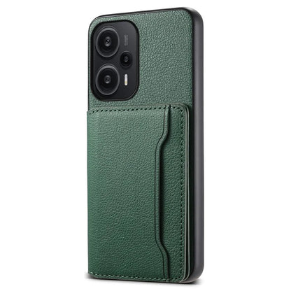 For Xiaomi Redmi Note 12 Turbo / Poco F5 5G Case Anti-dust Calf Texture Card Slots Phone Protective Cover