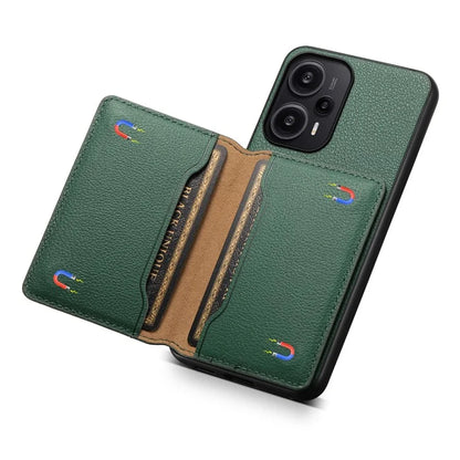 For Xiaomi Redmi Note 12 Turbo / Poco F5 5G Case Anti-dust Calf Texture Card Slots Phone Protective Cover