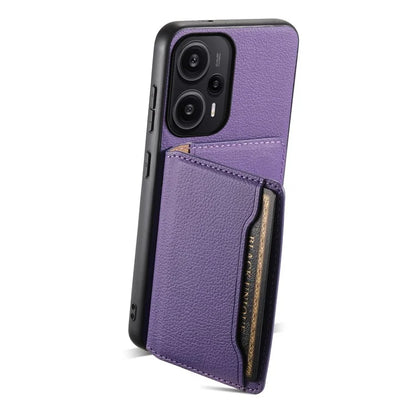 For Xiaomi Redmi Note 12 Turbo / Poco F5 5G Case Anti-dust Calf Texture Card Slots Phone Protective Cover