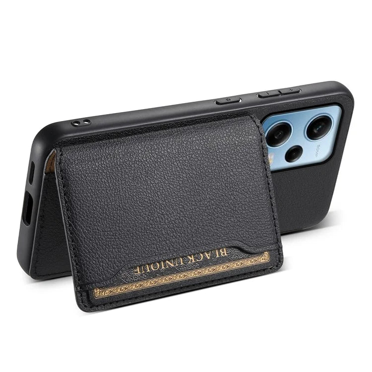 For Xiaomi Redmi Note 12 Pro 5G / 12 Pro Speed 5G / Poco X5 Pro 5G Case TPU+PC+PU Kickstand Phone Cover with Card