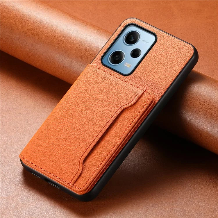 For Xiaomi Redmi Note 12 Pro 5G / 12 Pro Speed 5G / Poco X5 Pro 5G Case TPU+PC+PU Kickstand Phone Cover with Card