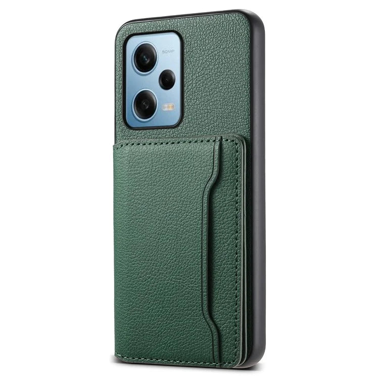 For Xiaomi Redmi Note 12 Pro 5G / 12 Pro Speed 5G / Poco X5 Pro 5G Case TPU+PC+PU Kickstand Phone Cover with Card