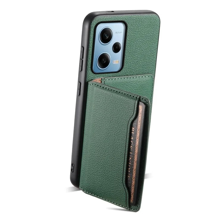 For Xiaomi Redmi Note 12 Pro 5G / 12 Pro Speed 5G / Poco X5 Pro 5G Case TPU+PC+PU Kickstand Phone Cover with Card
